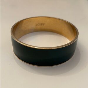 J.Crew Elegant Green and Gold  Bangle with pouch